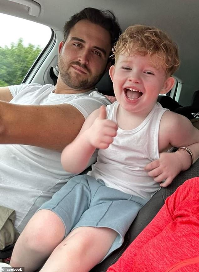 Peter Maughan, right, and his father Lovell Mahon, left, were in the same vehicle when it crashed