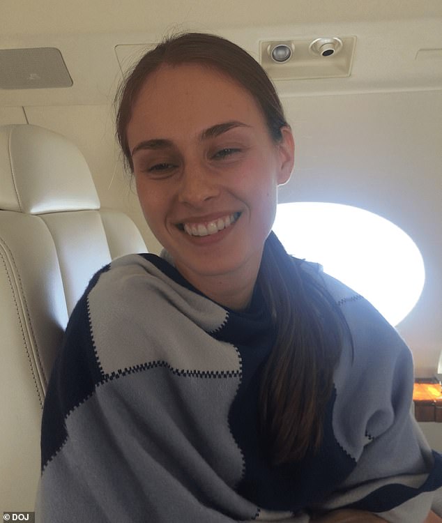 Photos show Shuliak on what appears to be Epstein's plane, nicknamed the 'Lolita Express.'Flight logs show she traveled regularly with him