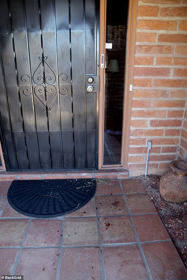 Eerie photos from Nancy Guthrie's Tucson, Arizona home show blood splattered on the walkway and her Ring doorbell camera missing