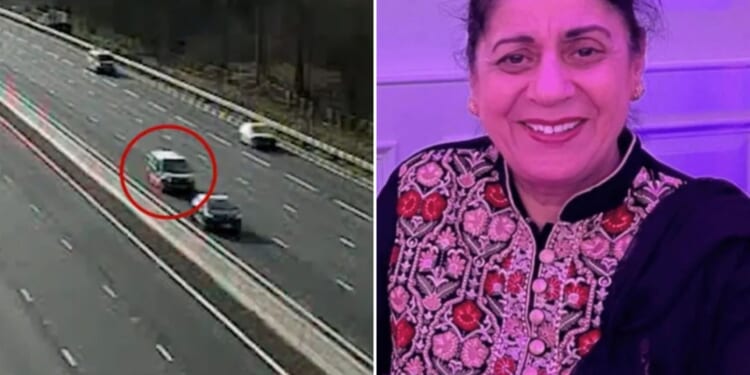 Shocking moment van driver crashes into stationary car in fast lane of M4 smart motorway killing grandma