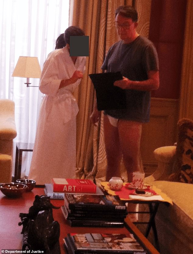 Sir Keir insisted he acted swiftly to sack Mandelson last year when it emerged he had advised Epstein to appeal against his conviction for soliciting a minor. Mandelson is pictured here in his underpants inside Jeffrey Epstein's palatial 'House of Sin' in Paris