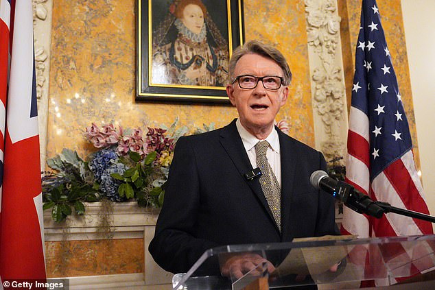 It is understood that when Mandelson (pictured) was appointed towards the end of 2024, Sir Keir was handed a two-page document by the Cabinet Office ethics team