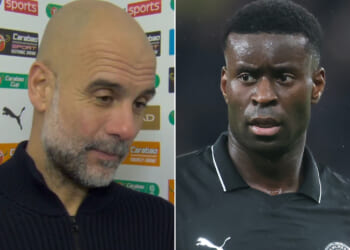 Arsenal fans rage as Pep Guardiola admits he'll ask chiefs to change rules so Marc Guehi can play Carabao Cup final