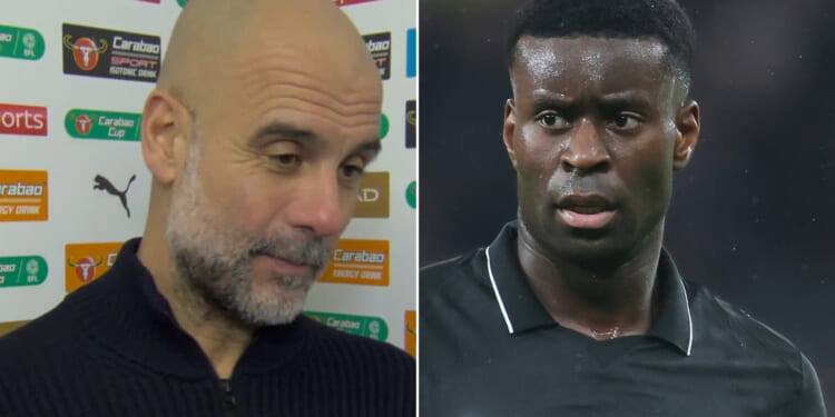 Arsenal fans rage as Pep Guardiola admits he'll ask chiefs to change rules so Marc Guehi can play Carabao Cup final