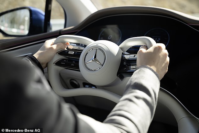 German car giant Mercedes has announced its upcoming electric car will come with this 'yoke' steering wheel, which is linked to an electronic steer-by-wire system
