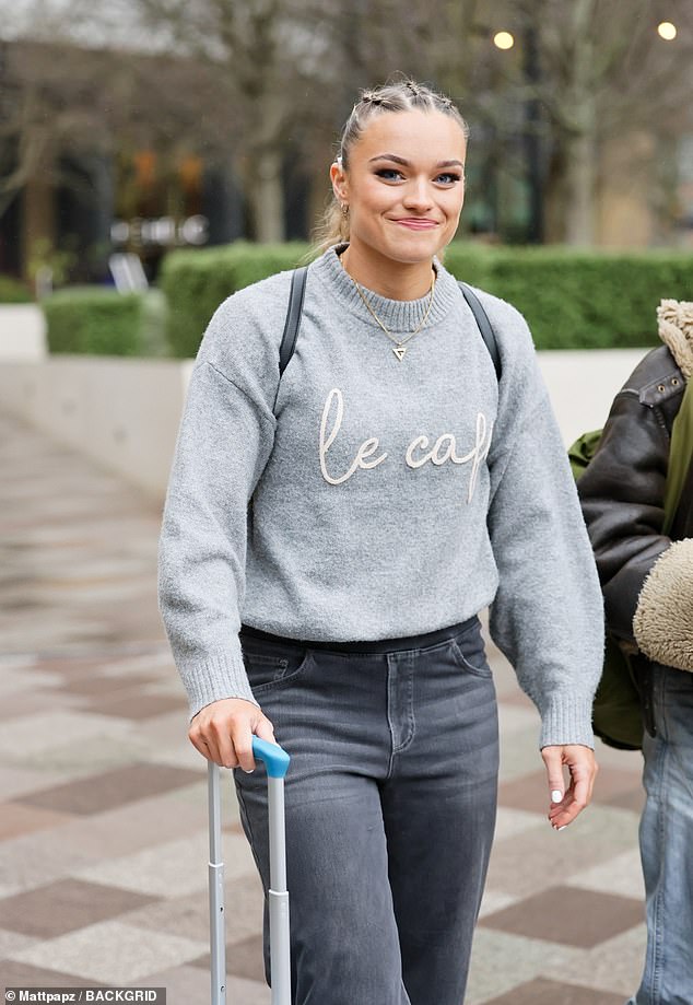 Rugby player and Gladiators star Jodie Ounsley will play the audiologist during the episode (Jodie pictured on Sunday)