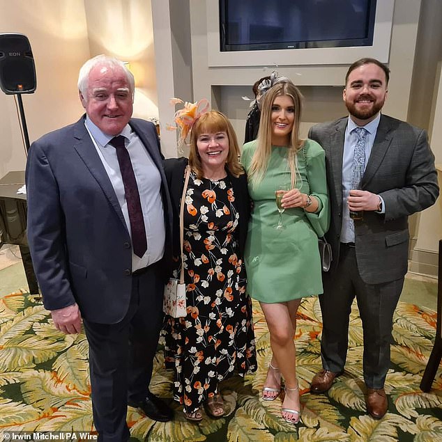 A post-mortem examination carried out in the UK found there was nothing wrong with Ms Walsh's (second left) appendix, and it ruled she had died of heart failure, while listing gastroenteritis as a secondary cause of death
