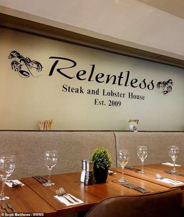 Customers at Relentless - Steak and Lobster House in Portsmouth, Hampshire, now have to pre-pay for their food in a bid to thwart the crime
