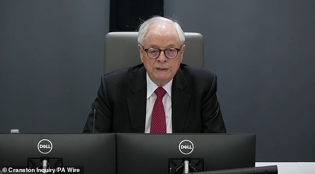 Sir Ross Cranston making a statement following the publication of the report that looked into the tragedy on the Channel on November 2021