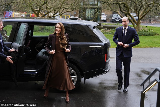 The Prince and Princess of Wales arrive at Lambeth Palace in London ahead of a meeting with the first female Archbishop of Canterbury