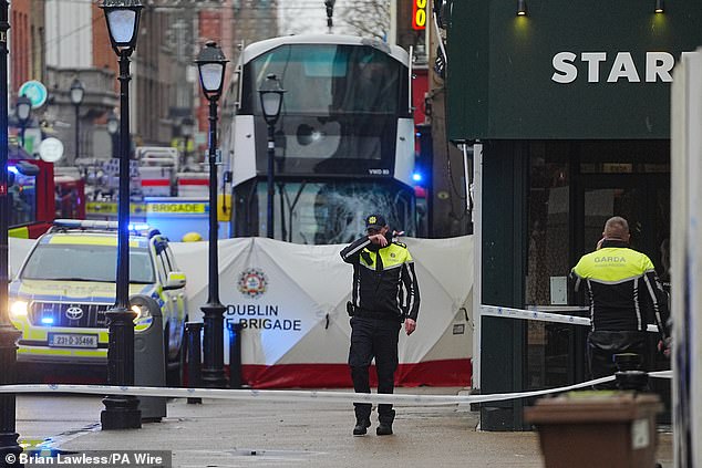 The Irish police service, An Garda Siochana, and Dublin Fire Brigade responded to the incident on the pedestrianised North Earl Street shortly after 12.30pm