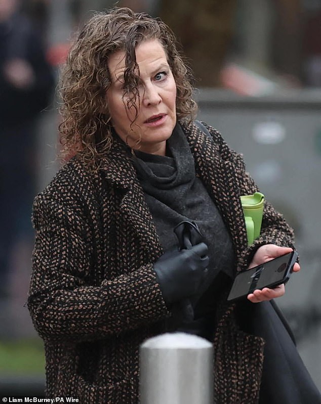 The inquest heard how a police officer answered Noah's phone after it was located when his mother Fiona (pictured) rang it