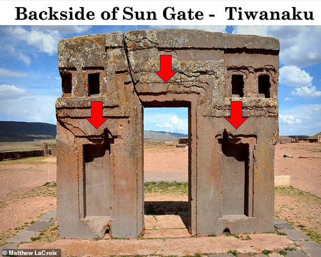 He also suggested that the lost civilization's messages were to tell humanity about the universe. The left symbolized the underworld, the center for reality andthe  right signified the spiritual world