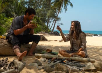 Rachel McAdams is gleeful in this slightly bananas desert-island comedy – but closing scenes stutter