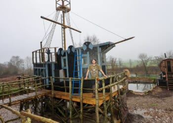 I sold my house and spent £60k to live in an off-grid 'pirate ship' but now I fear council will force me to tear it down