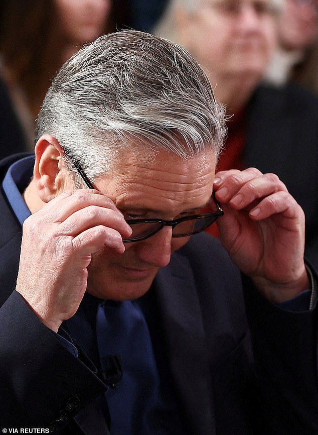 Ms Rayner is making little effort to hide the fact that she is planning a Left-wing coup against Sir Keir Starmer's Government (pictured yesterday)