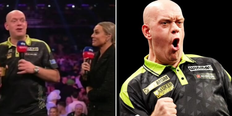 'About f***ing time' - Michael van Gerwen in X-rated outburst live on Sky Sports forcing Emma Paton to apologise