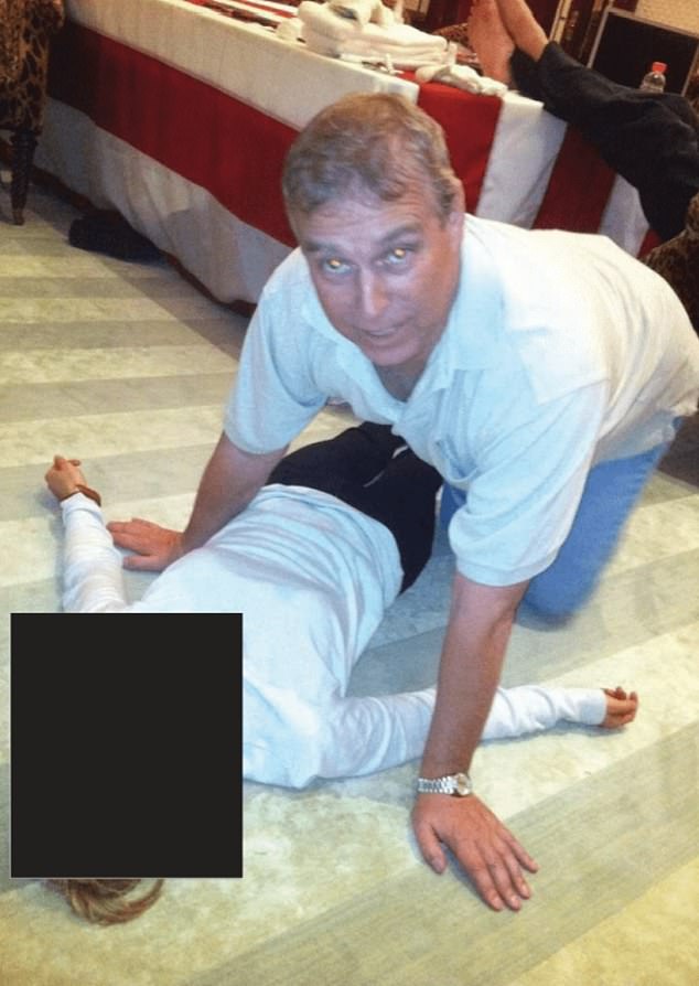 Andrew Mountbatten-Windsor, pictured in the Jeffrey Epstein files on all fours over a mystery woman, tore into police who refused a random woman entry to Buckingham Palace one night