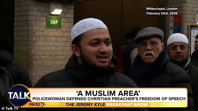 Speaking after the incident, one local Muslim in the area told TalkTv today that people who say 'bad things' about those who follow Islam should be punished