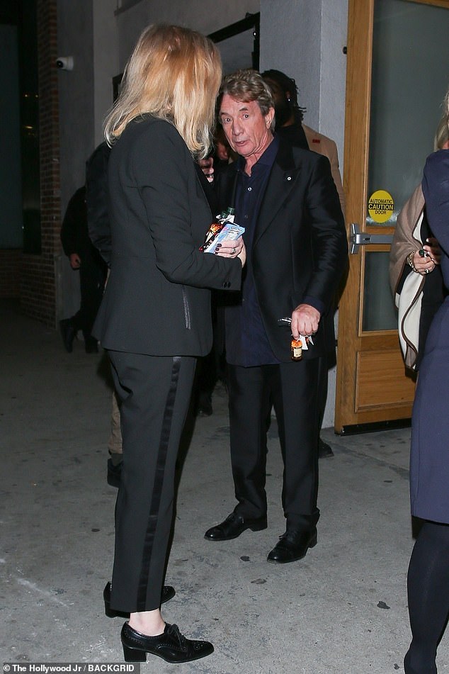 Short pictured at his daughter's party, which was attended by Kurt Russell, Goldie Hawn, Catherine O'Hara, Bo Welch, Joni Mitchell, and Julianne Phillips, in 2023