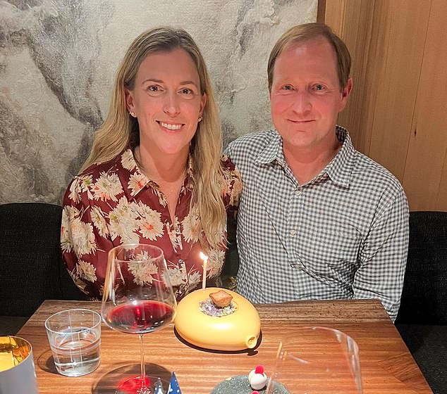 Danielle Keatley, 44, also lived in the Bay Area and ran a winemaking business alongside her husband Dave, whom she first met a vineyard in Napa