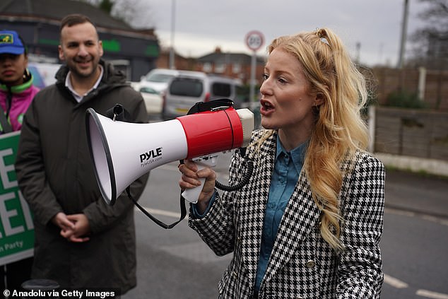 Zack Polanski (left) is bullish about the prospects of Green candidate Hannah Spencer (right)