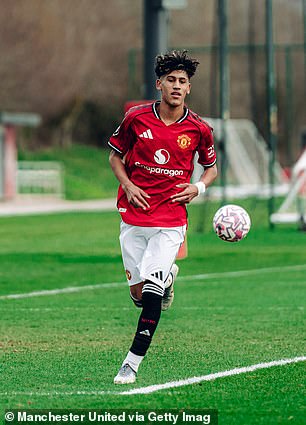 Gabriel pictured celebrating after scoring