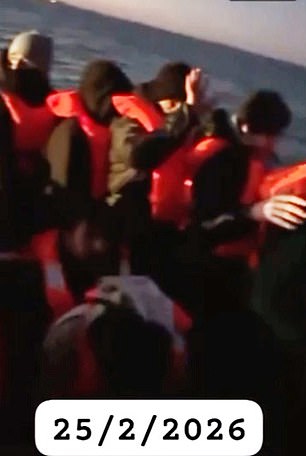 Videos posted online show migrants arriving by boats to the UK