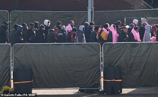 After being processed they are then sent to migrant hotels or Home Office properties around the country