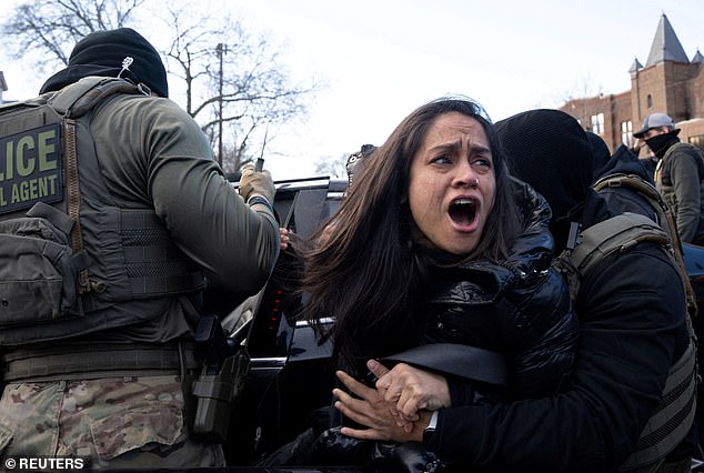 She was accused of the assaulting an ICE officer and was arrested for obstruction of law enforcement efforts