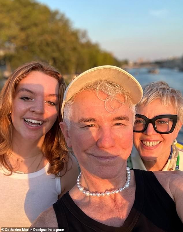 The pair are proud parents to two children: Lilian Luhrmann, 22, and William Luhrmann, 20 (pictured wth daughter Lilian)