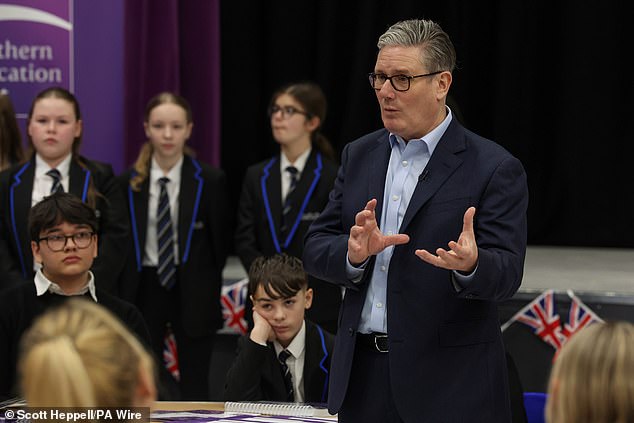 There were some weary faces as the PM talked about the cost of living crisis at the school in Newcastle