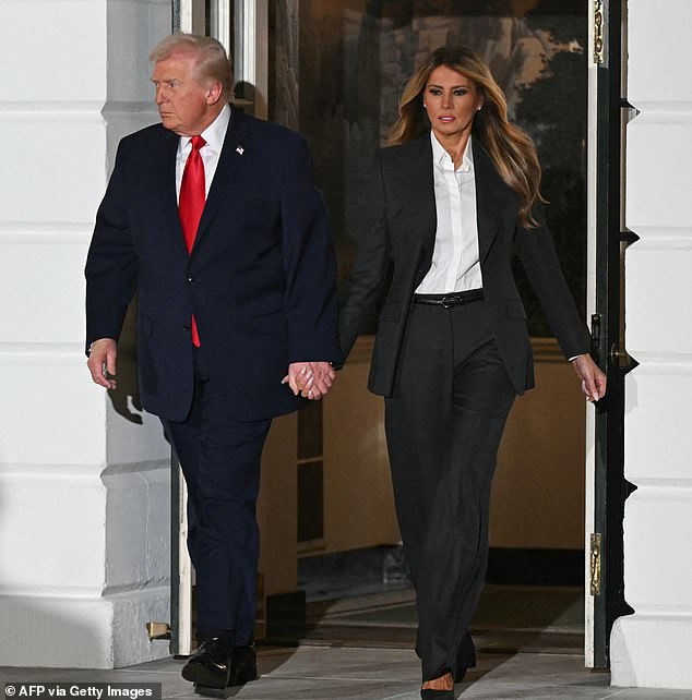 On Tuesday evening, she stepped out hand-in-hand with Trump for the State of the Union address in Washington, D.C.