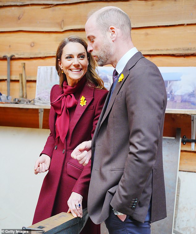 The Waleses even had daffodils pinned on their lapels during the heart-warming royal engagement in Llanidloes