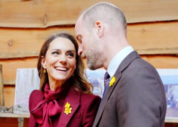 Princess Kate and Prince William brave the rain to make seven walkabouts in Wales for patiently waiting crowds