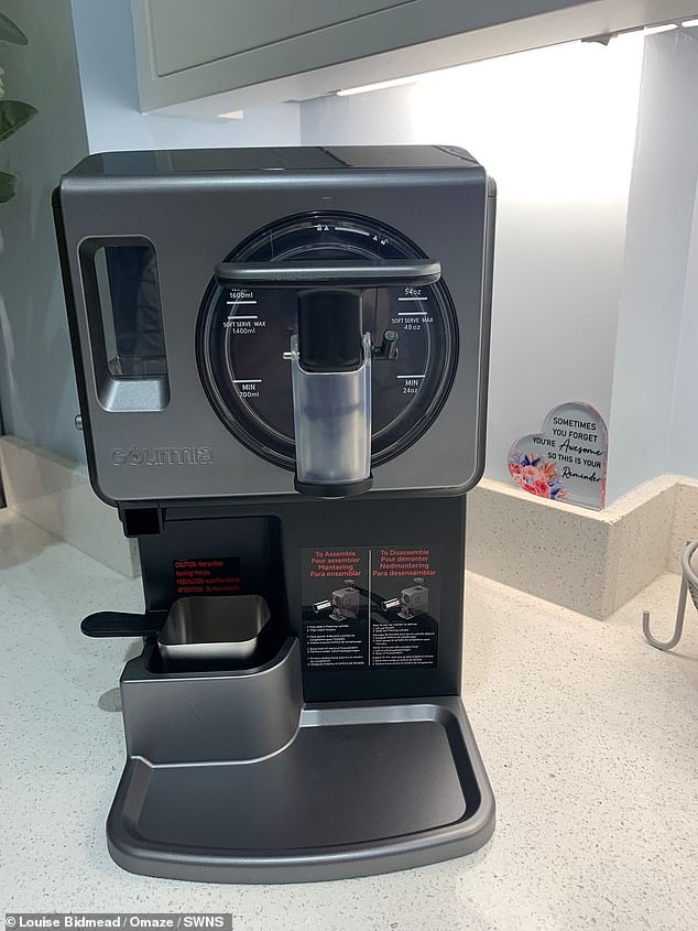 The first thing she did was buy this £144 ice cream maker from Costco