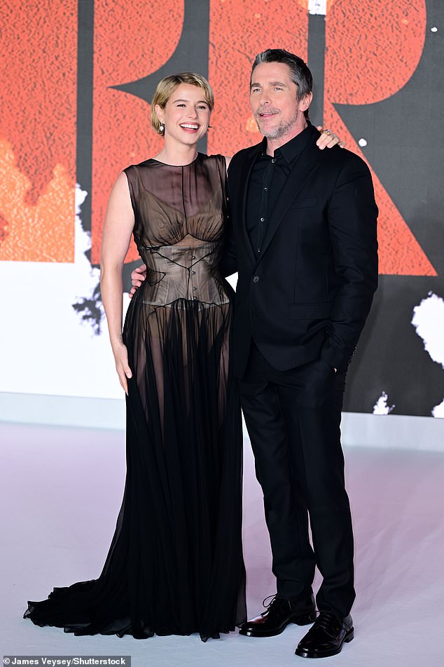 The duo were in high spirits as they attended the event ahead of the film's release on March 6