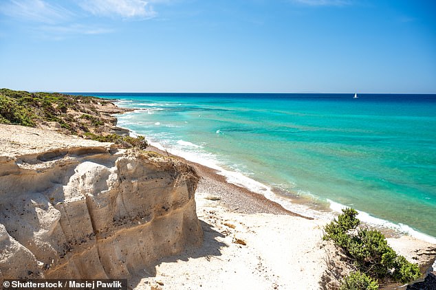 Agios Theologos beach on Kos island in Greece, a fab swim spot
