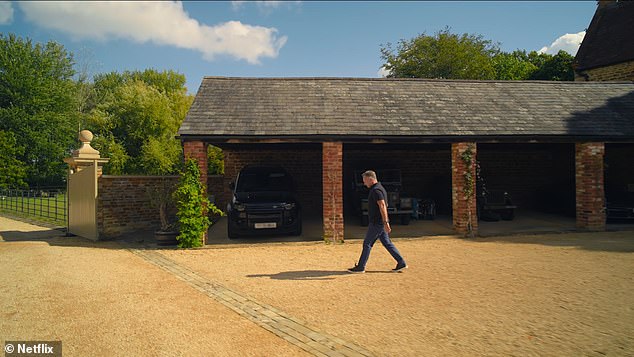 The moment was captured at Horner's luxurious mansion in Oxfordshire by Netflix's cameras