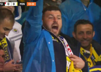 'Undercover trolling' - Bizarre moment Fenerbahce fan winds up Nottingham Forest supporters with hidden EFL shirt