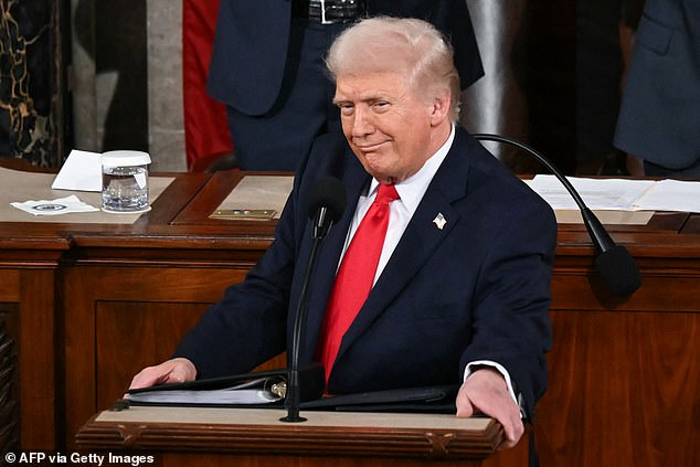 President Trump delivers his State of the Union address at the Capitol on Tuesday