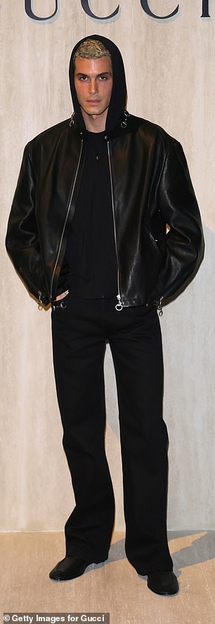 Model Fai Khadra looked suave