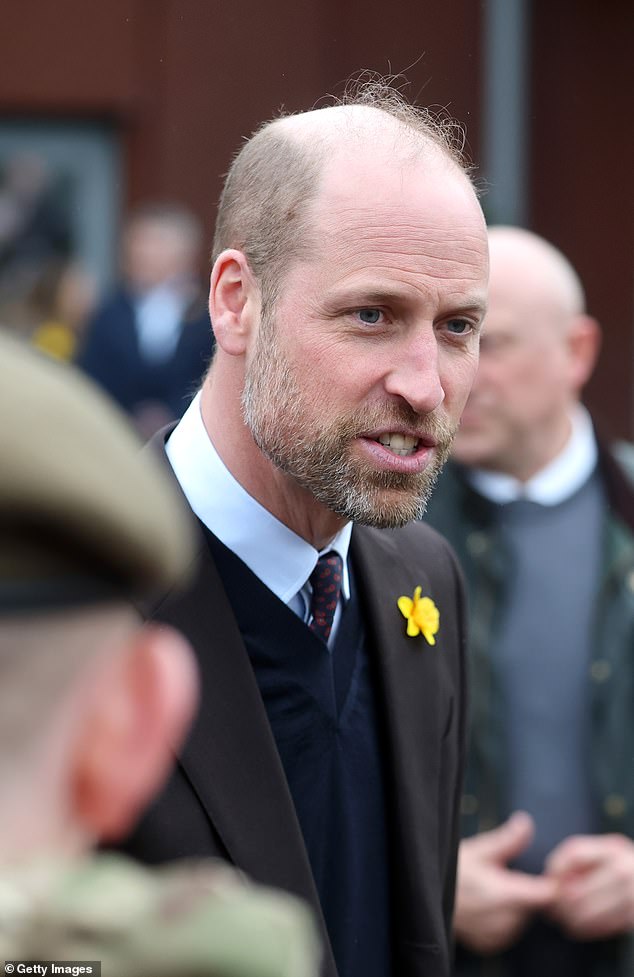 Among a young Natalie's admirers included Prince William of Wales (Pictured during a visit to the Hafan Yr Avon in Newtown, Wales)