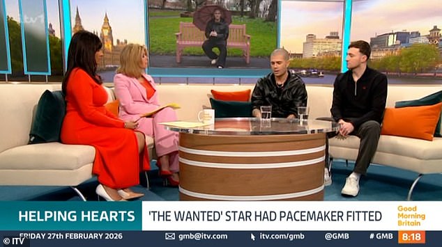 Singer Max, 37, appeared on the most recent episode of the ITV breakfast show to chat to Ranvir Singh, 48, and Kate Garraway, 58, about the British Heart Foundation's latest campaign about raising awareness for people living with heart conditions