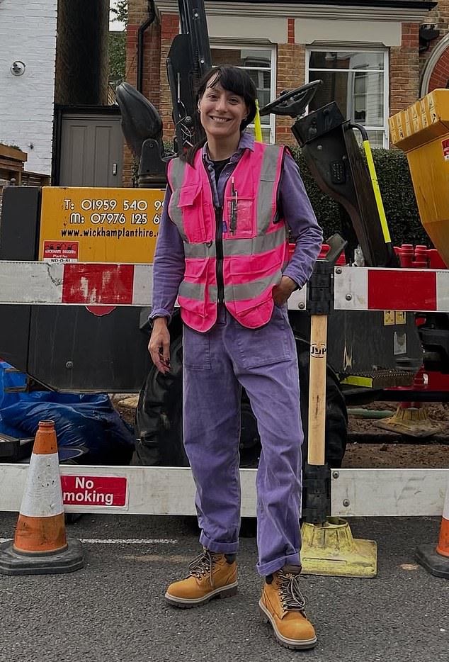 As a 42-year-old mother-of-two, I’m cleaning up the mortar between the bricks of a wall I’ve just built