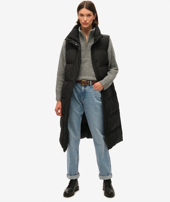 Superdry Longline Puffer Gilet