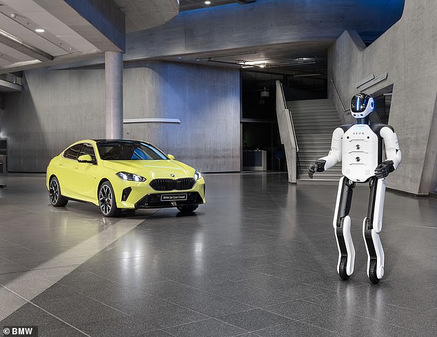 The robots have been supplied to BMW by Swedish firm Hexagon. Morgan Stanley has forecast the value of the AI-based robot industry to be worth $5trillion by 2050