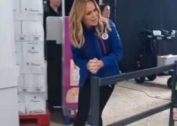 Shoppers stunned as they spot Amanda Holden in a Tesco uniform on their weekly shop