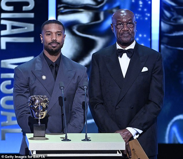 Jordan and Lindo were on stage presenting an award when Davidson's outburst occurred