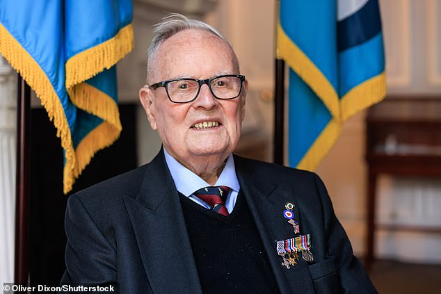 Mr Bell is pictured at The RAF Benevolent Fund VE Day Tea Party on May 8 2025